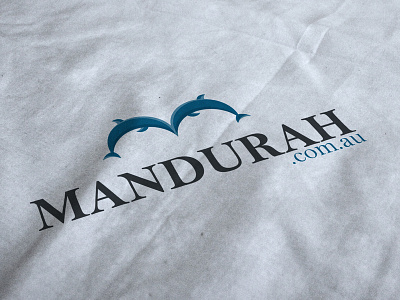 MANDURAH.com.au Logo adobe illustrator cc australia black blue branding creativity design dolphins elegant graphic design illustration illustrator logo logo design mandurah rebranding rentals serif font tayyab tanveer web