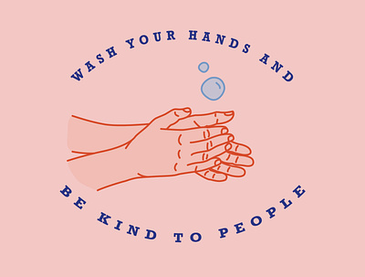 Wash your hands bekind bubble covid covid 19 design hands illustration illustrator kind wash hands