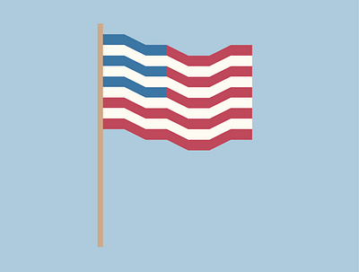 American proud 4th july america american flag color design flag illustration illustrator usa vector