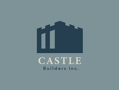 Castle Builders Logo builders castle construction design illustrator logo logodesign vector