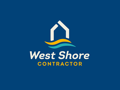 West Shore Logo color construction contractor design illustration illustrator logo shoreline vector west