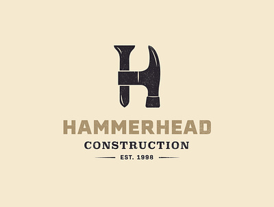 Hammerhead Logo branding color construction design hammer hammerhead illustration illustrator logo vector
