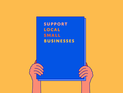 Support Local color design illustration illustrator local shopsmall supportlocal vector