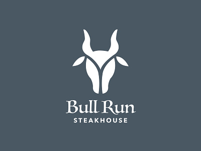 Bull Run Steakhouse branding bull design illustration logo restaurant steakhouse