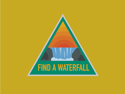 Waterfall Nature Badges