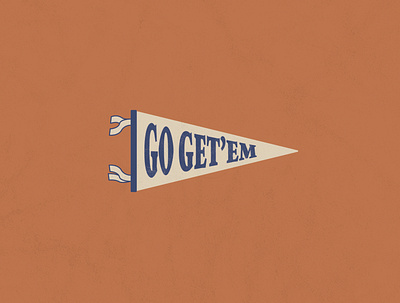 Go Get flag illustration illustrator inspiration motivation pennant vector