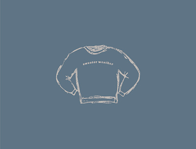 Sweater Weather design illustration illustrator sketch sweater texture vector