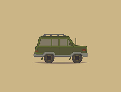 Green Jeep adventure design illustration illustrator jeep vector vehicle