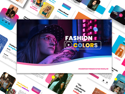 Fashion Colors free PPT Presentation Slides