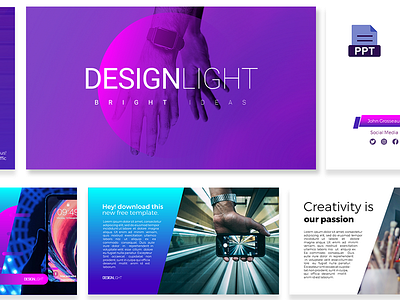 Design Light Free PowerPoint Presentation