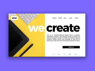 We create cool graphics for projects. brand branding business code creativity custom design download freebie header projects startup template ui ux web website