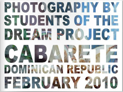 DREAM Project Photobook book cover design photo photography type