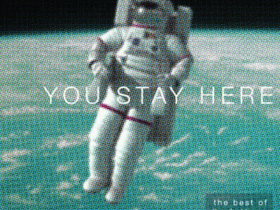 the silent league cover mock-up, another option album cover astronaut band color halftone