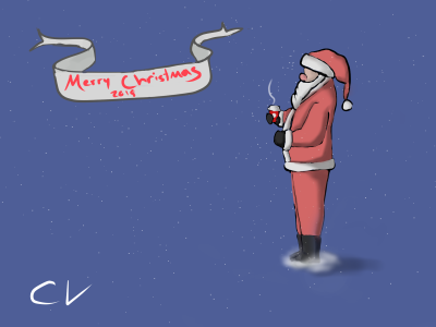 Merry Christmas! 001 002 after effects christmas dailyui design drawing illustration logo merry santa tablet ui ux wacom