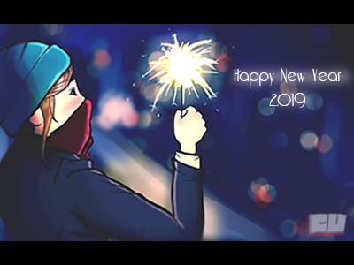 Happy New Year! 001 002 after effects challenge credit card checkout dailyui design draw drawing drawing graphic illustration newyears nye tablet typography ui ux wacom