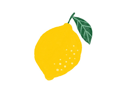 lemon color design fresh fruit graphic design illustration leaf lemon lemon illustration pacakging painting sketching yellow