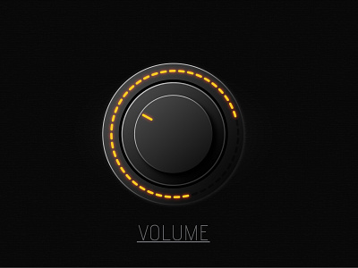 Glowing Light Volume Button UI Logo Design