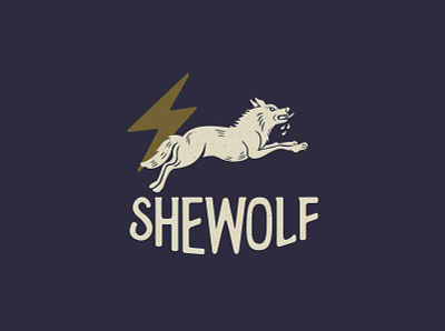 She-wolf branding design graphic gritty illustration logo shewolflogo typography vector wolf wolf logo wolflogo