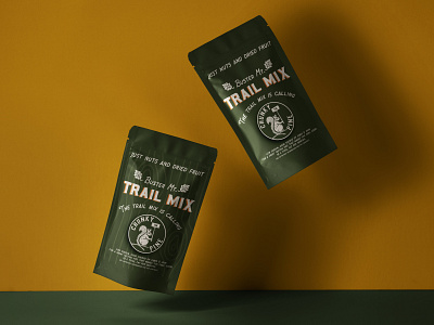 Trail Mix Packaging camping graphic illustration packagingdesign squirrel trailmix vector