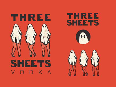Three Sheets Vodka boozelabel branding branding design design ghostlogo graphic graphicdesign illustration logo vector vodkalabel