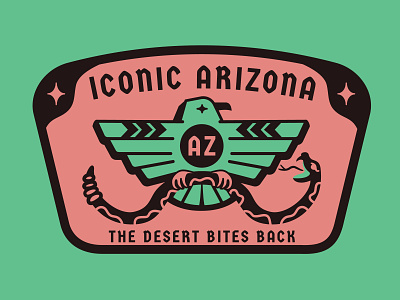 Iconic Arizona design graphic illustration vector