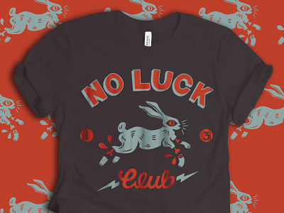 No Luck Club design graphic illustration vector
