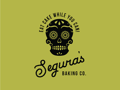 Segura's Baking Co. Logo bakery logo logo design skull skull logo