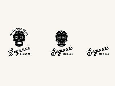Segura Logo Final bakery logo baking sugar skull