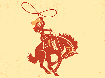 Not my 1st Rodeo branding cowgal design graphic gritty horse illustration logo rodeo