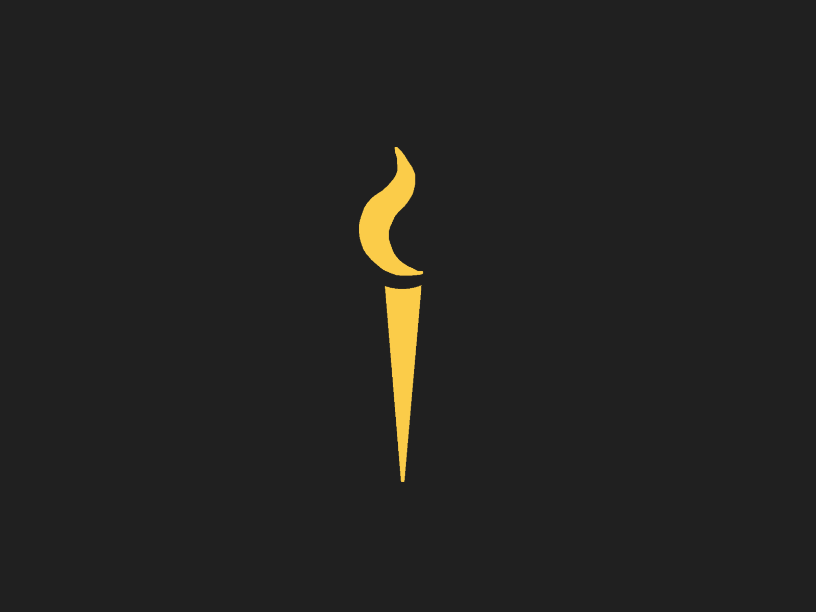 Torch Animation animated animated logo animation black and yellow black yellow fire flame logo logo animation simple torch yellow