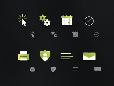 Web Icons - Rise daily ui draw drawn hand drawn icon iconography lime ui uiux ux web design web icon design