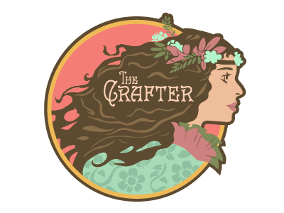 The Crafter art art nouveau craft creative deco design logo vector vectorization