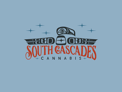 South Cascades Cannabis logo 4 bellingham branding cannabis icon illustration logo pnw typography vector washington