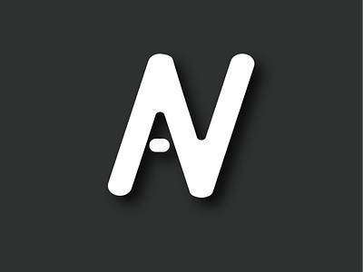 A.N my brand background brand branding design illustration illustrator logo modern name vector