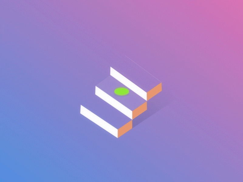 Stairs Exercise isometric motion design personal