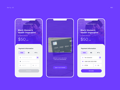 Daily UI 001 — Credit Card Checkout 100dayproject dailyui design ui