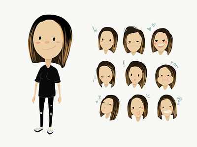 Day 9: Caricature of me 100day 100dayproject character design emotions illustration