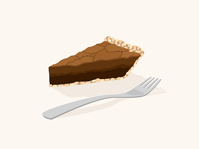 Day 18: Chocolate Pie 100day 100dayproject design illustration vector vector art