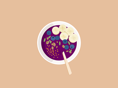 Day 26: Met a friend for Acai 100day 100dayproject design illustration vector vector art