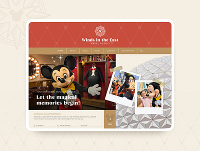 Winds in the East | Travel Agency disney art disneyland disneyworld mickey mickeymouse website design