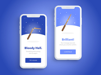 Harry Potter Wand | UI Alerts alerts harry harrypotter illustration mobile mobile ui potter ui uiux uxui wand wizard wizardapril wizards