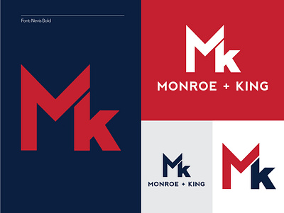Monroe + King Athletic Co. 1/4 apparel atheltic brand identity branding combine emblem logo mk women workout