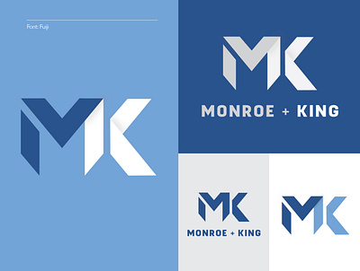 Monroe + King Athletic Co. 2/4 - Clients Choice apparel athletic branding combine letters logo mk shop women