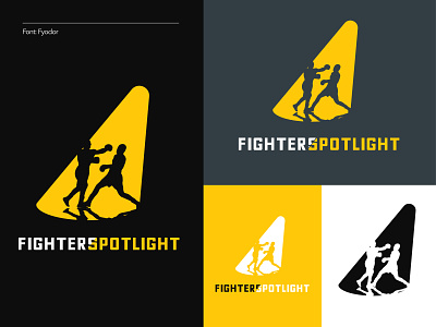 Fighters Spotlight (2 of 3) boxing branding fighters illustration logo spotlight