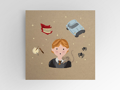 Ron Weasley collection harrypotter illustration potter ron weasley wizard