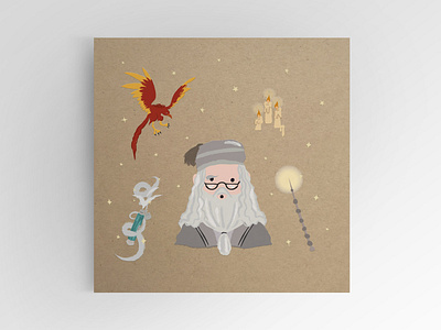 Albus Dumbledore albus design dumbledore harry harrypotter illustration potter wand wizard