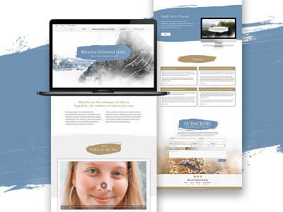 Miracles Delivered Daily design miracles nonprofit web webdesign