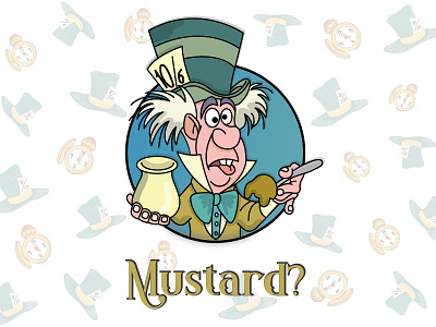 Mustard? aliceinwonderland disney illustration mad madhatter mustard