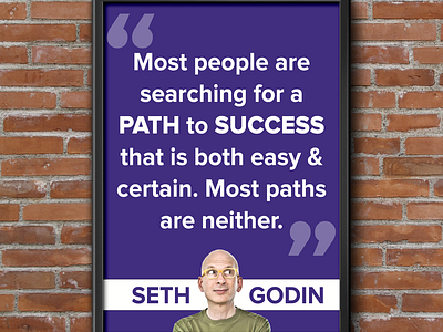 Seth Godin Success Poster