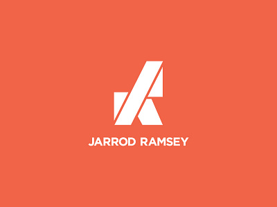 Personal Logo branding flat identity logo orange